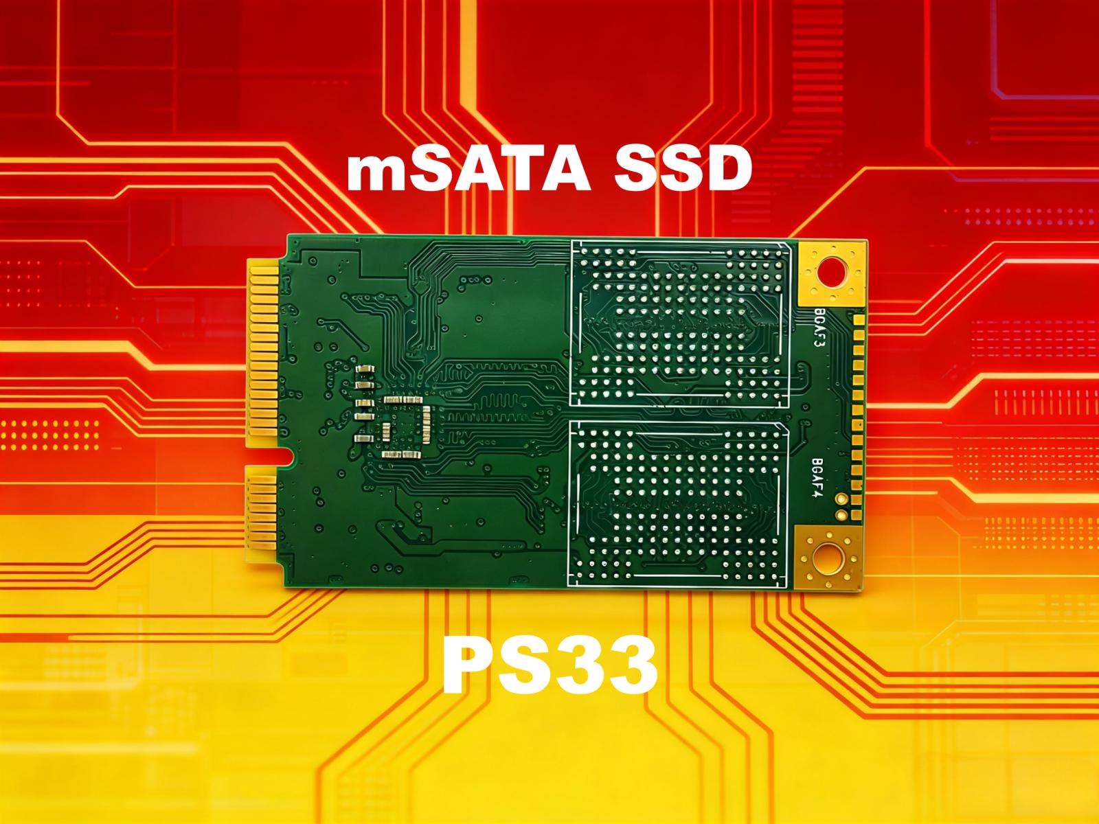 睿达存储PS33：工业级mSATA SSD的可靠之选