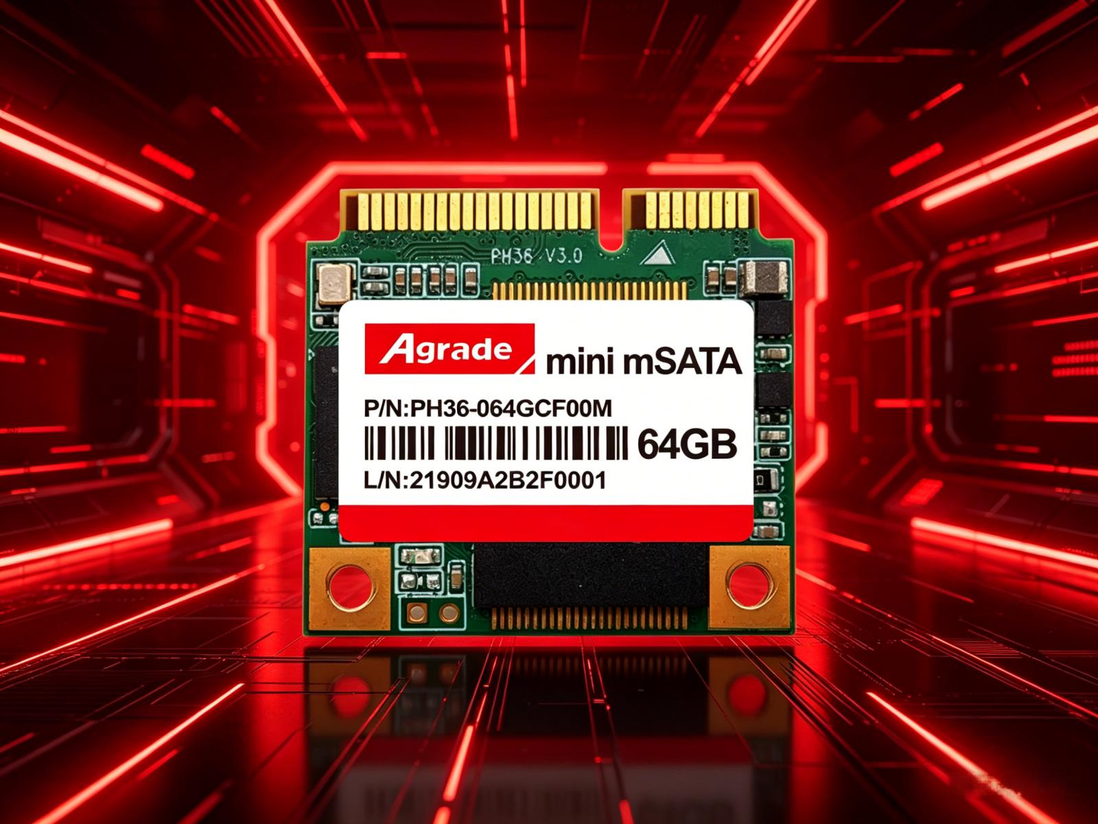 睿达存储PH36：Hi-Speed系列迷你工业级mSATA SSD，小身材里的大能量